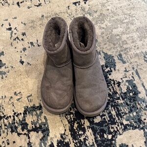 Gray UGG Classic Mini Boots